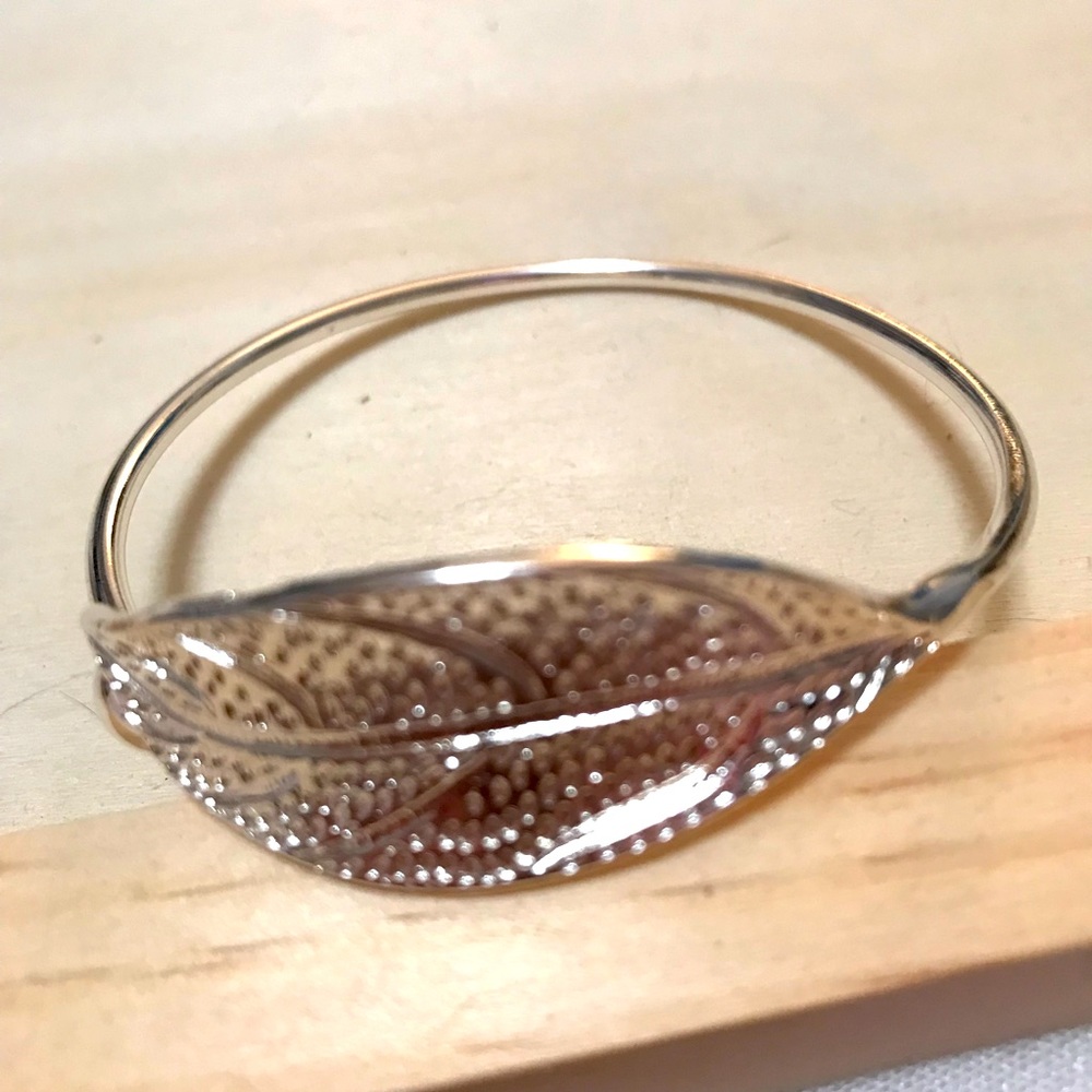 925 Silver Leaf Bracelet